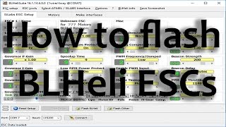 How to flash and setup BLHeli ESCs [upl. by Attennaej]