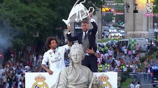 Real Madrid Celebración en Cibeles  La Duodecima 12ª Champions League 2017 HD [upl. by Ariahay977]