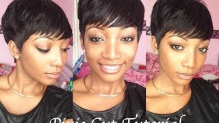 DIY  How To Cut amp Style A Pixie Wig [upl. by Heinrike941]