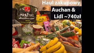 Haul zakupowy Auchan amp Lidl II Plan posiłków II Jadłospis na tydzień dla rodziny 21 [upl. by Gnik]