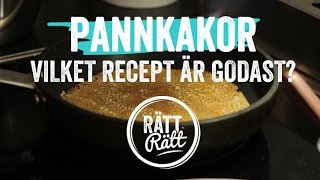 Pannkakor  Vi testar Sveriges bästa Pannkaksrecept [upl. by Hardi]