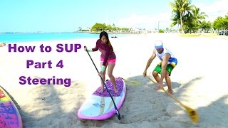 Steering Part 4 of How to Stand Up Paddleboard with Verena Mei turning a SUP [upl. by Balf]