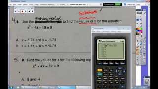 ALGEBRA STAAR EOC PREP  Easy Way to Solve for X when Quadratic Equation  0 Roots Zeros Intercepts [upl. by Nylsoj]