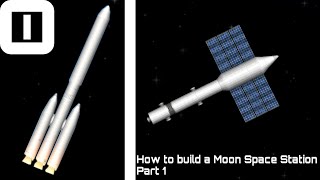 How to Build A Moon SpaceStation in SFS Colonizing Moon Part1  Space Flight Simulator Free [upl. by Monson388]