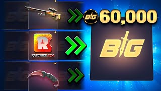 THIS ALL IN BATTLE SAVED ME ON CSGOBIG 60000 [upl. by Rodnas]