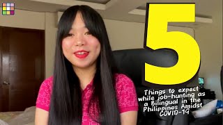 Five Things to Expect while JobHunting in the Philippines amidst the Pandemic [upl. by Miculek381]