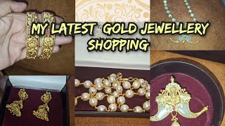 My Latest Gold Jewellery Shopping  Real Gold Jewellery  Jewellery Collection [upl. by Munmro537]