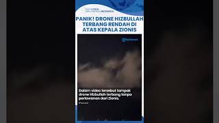 Terekam Kamera Detikdetik Drone Hizbullah Terobos Israel Terbang di Atas Kepala Warga Israel [upl. by Juliano]