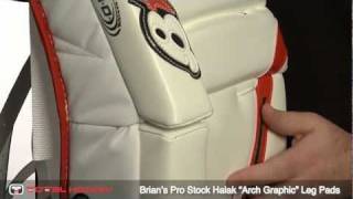 Brians Pro Stock Halak Arch Graphic Goalie Leg Pads [upl. by Dillie457]