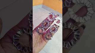 Diy EarringGlass stone earrings makingartbykajal diycraft earringsdesign [upl. by Sharleen800]