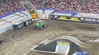 Monster Jam Tampa 2024 Grave Digger WINNING Skills [upl. by Tivad180]