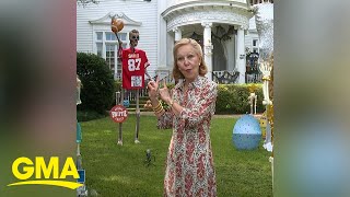 Grandmother creates a Taylor Swiftthemed skeleton yard ahead of Halloween [upl. by Aihsekel]