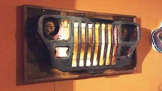 DIY Jeep Grille Wall Light [upl. by Ermanno]