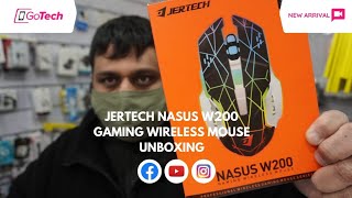 Jertech nasus w200 gaming wireless mouse unboxing urduhindi 2021 [upl. by Briney55]