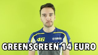 Greenscreen economico con 14 Euro  PVP [upl. by Zinnes]