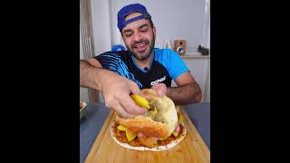 موكبانغ كبه ولحم بعجين Mukbang eating show Kubba [upl. by Spike]