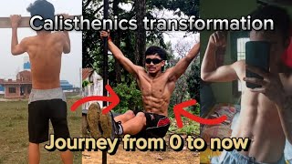 1 Year Calisthenics Transformation  Journey From 0 to now  500 SUBSCRIBER SPECIAL🎉 [upl. by Erdnoed99]