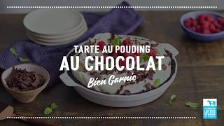 Tarte au pouding au chocolat  Calendrier du lait 2018 [upl. by Nangem]