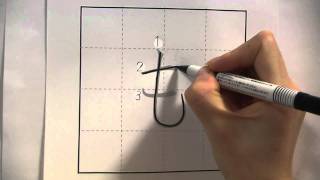 How to write Hiragana 「 も 」 STROKE ORDER Japanese alphabet [upl. by Osterhus468]