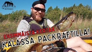 Ensimmäinen Packraft kalareissu ja KALA – Anfibio Delta MX ja hauki [upl. by Ynaittirb117]