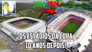 Como estão os ESTÁDIOS da COPA de 2014 em 2024 Veja AQUI o LEGADO [upl. by Garnett]