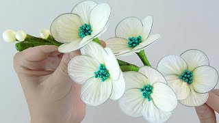 DIY Recycled Plastic Flowers  Easy Plastic Bag Crafts [upl. by Naillij60]