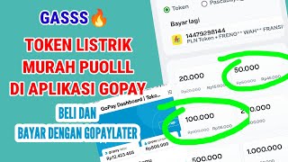 TOKEN LISTRIK MURAH DI APLIKASI GOPAY DAN BISA BAYAR DENGAN GOPAYLATER [upl. by Itnavart]