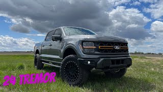 All NEW 2024 F150 TREMOR 50  Leveled on 35s [upl. by Drofla]