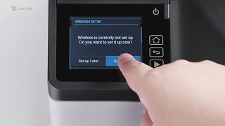Lexmark—Connecting the printer to the wireless network [upl. by Yngiram]