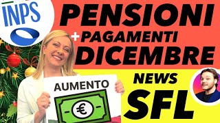 Novità INPS🔴PENSIONI🎄PAGAMENTIAUMENTI✅DATE DICEMBRE⚡️RdC SFL 350€AUU [upl. by Engis]