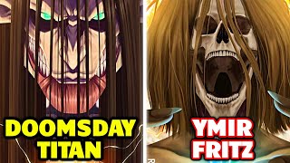 10 Biggest Differences Between Eren Founding Titan And Ymir Founding Titan  Attack on Titan [upl. by Sulokcin]