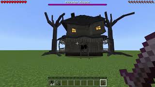 Monster House ADDON in Minecraft PE [upl. by Ewald739]