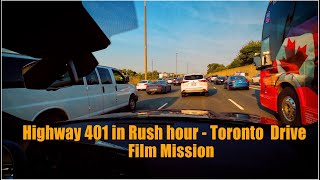 Driving Toronto 401 in Rush hour [upl. by Mack143]