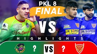 Pro Kabaddi League 8 Highlights Final  Dabang Delhi Vs Patna Pirates [upl. by Etteraj178]