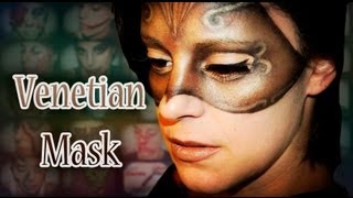 Carnival make up 3 Venetian maskgladiator [upl. by Hewet]