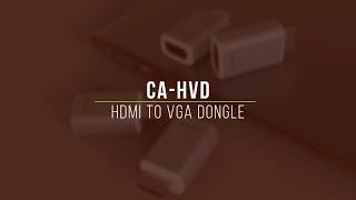 HDMI to VGA Dongle  CADYCE CAHVD [upl. by Nadab676]