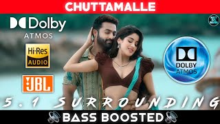 CHUTTAMALLE SONG  BASS BOOSTED  DOLBY ATMOS  JBL  51 SURROUNDING  NXT LVL BASS [upl. by Baecher]