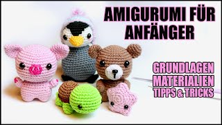 Amigurumi für Einsteiger  Häkeln für Anfänger  Grundkurs  Basics [upl. by Bent957]