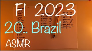 ASMR F1 2023 Brazilian GP Review  whisper soft spoken Video [upl. by Latnahs244]