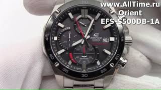 Обзор Мужские наручные часы Casio Edifice EFSS500DB1A с хронографом [upl. by Kravits]