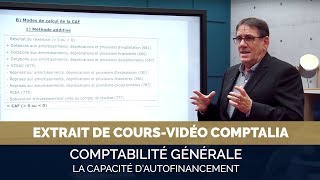 La capacité dautofinancement  extrait cours vidéo COMPTALIA [upl. by Orbadiah]