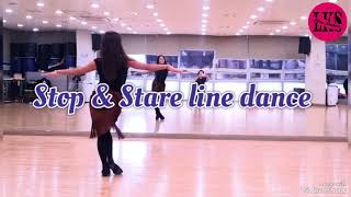 Stop ampStare line dance lks 라인댄스 초급 라인댄스 LKS LINE DANCE 스탑 앤 스테어 라인댄스 [upl. by Hakilam202]