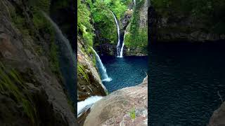 Majestic Waterfalls💦🌊 hiddengems flores islandparadise shorts youtubeshorts shortsfeed [upl. by Ecniuq]