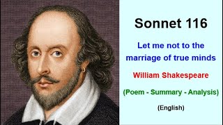 Shakespeares Sonnet 116  Let me not to the marriage of true minds English Summary sonnet116 [upl. by Mandell561]