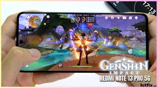 Redmi Note 13 Pro 5G Genshin Impact Gaming test Update  Snapdragon 7s Gen 2  120Hz Display [upl. by Ativahs488]