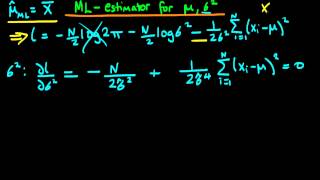 Maximum Likelihood estimators of population mean and variance  part 3 [upl. by Harifaz]