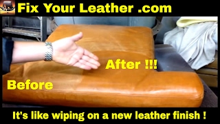 ANILINE LEATHER REPAIR Kit  Aniline Renew Dye  AMAZING unique product [upl. by Atteloj544]