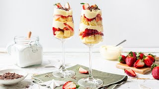 Individual strawberry shortcake trifles [upl. by Nagn286]