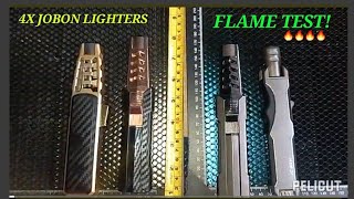 FOUR BRIGHT FIRE LIGHTERS BUT WHICH ONE HAS THE BIGEST FLAME🔥🔥 [upl. by Sivra]