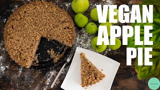 Vegan Apple Pie Wholegrain Spelt Flour with Crispy amp Salty Oat Crumble [upl. by Gnilhsa103]